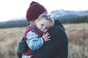 hug to reconnect with family