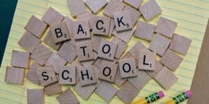 scrabble tiles spelling out back to school_back to school blues