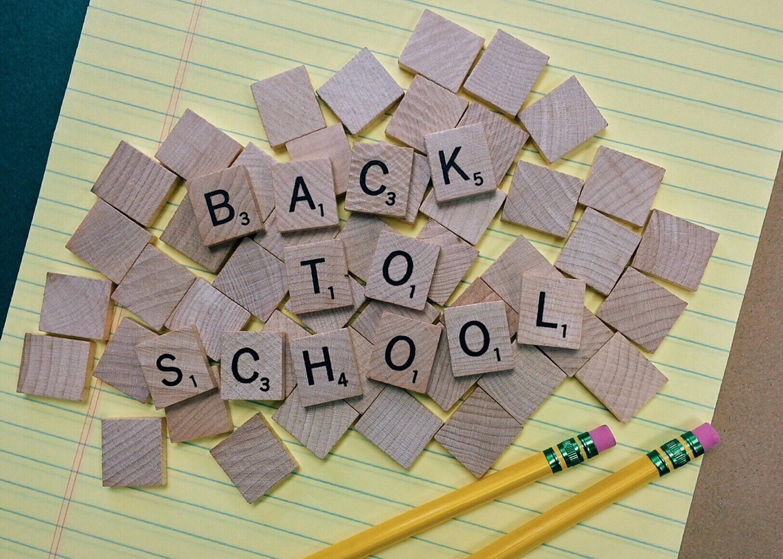 scrabble tiles spelling out back to school_back to school blues