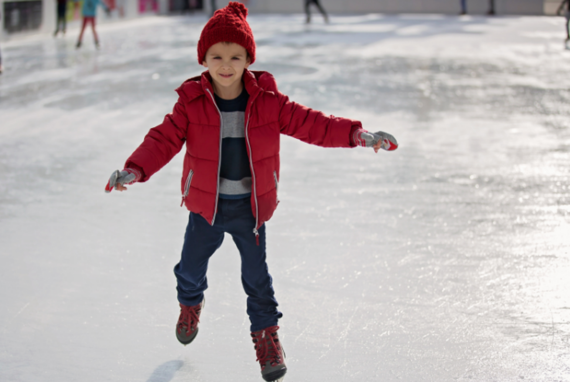boy ice skating